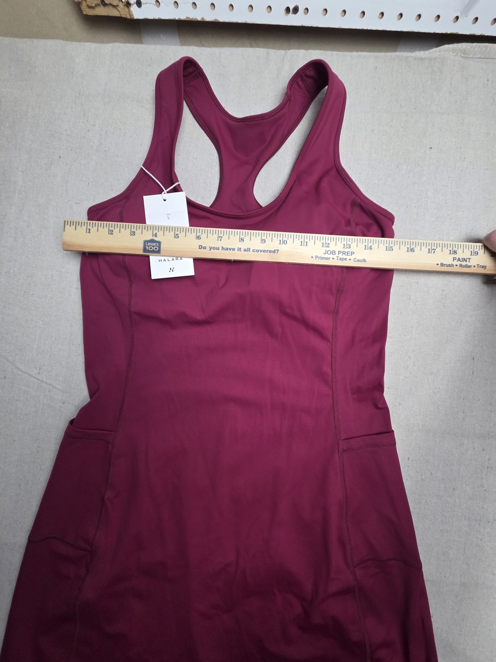 HALARA Raspberry Racerback Midi Dress - Picture 3 of 10